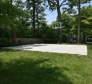 Community basketball court
